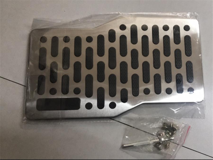 Universal Car Truck Floor Mats Stainless Steel Heel Plate Pedal  Carpet Pad Plat