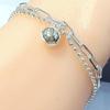 [Bluek] 925 Silver Sterling Silver Bracelet 230407-19 Drops (S9976592)