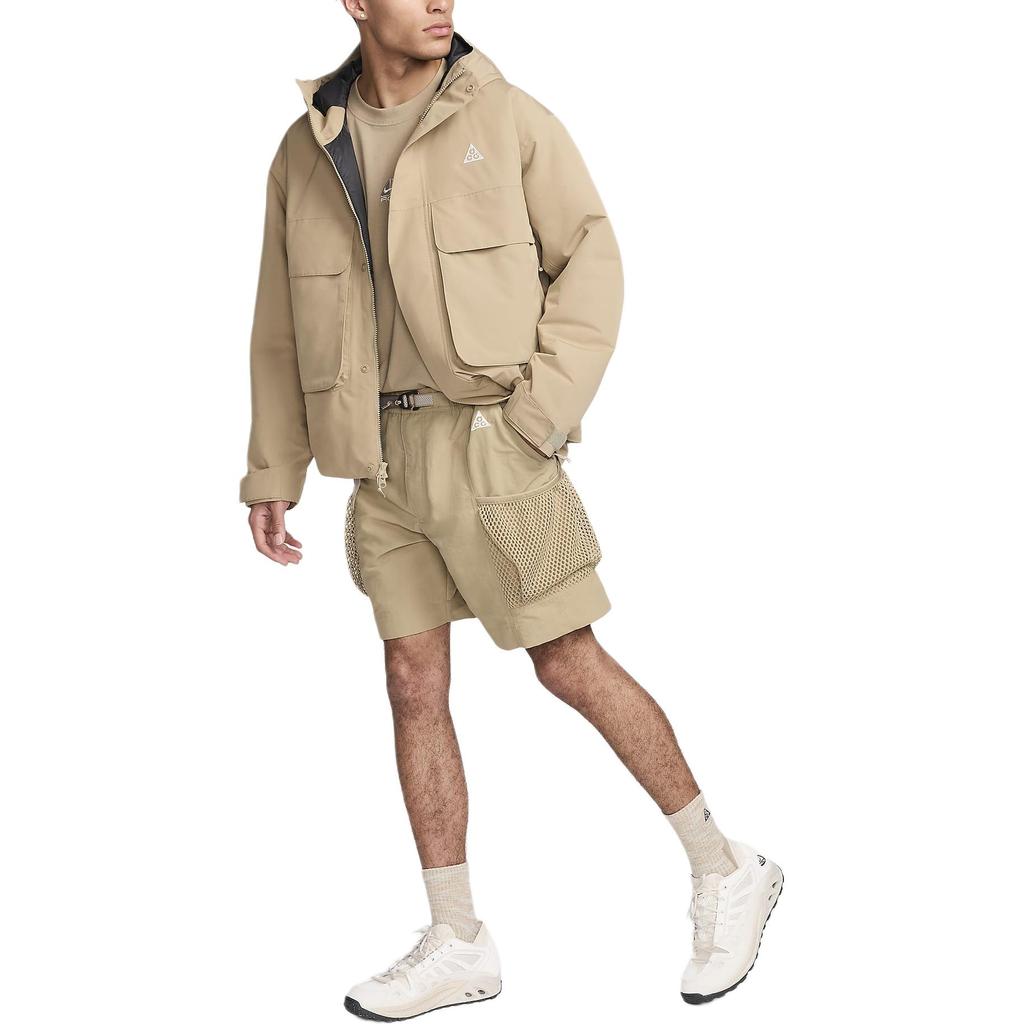 Nike ACG Snowgrass Comfortable Breathable Solid Color Embroidered Logo Loose Outdoor Cargo Shorts Men shorts Khaki DV9405-247