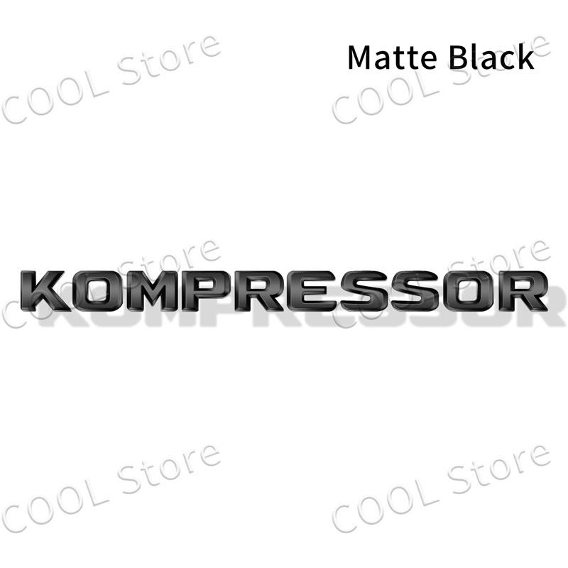 1Pcs 3D ABS Kompressor Letter Logo Sticker Tail Bumper Badge Auto Rear Trunk Decor For Mercedes Benz C SLK CLK ML GL CL55 SLK200 RN1