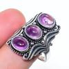 Natural Sage Amethyst Gemstone 925 Sterling Silver Jewelry Ring Size 8.5 AR-17099