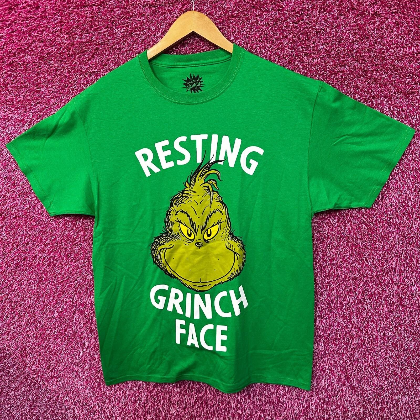 

How The Grinch Stole Christmas Resting Grinch Face Tee L M