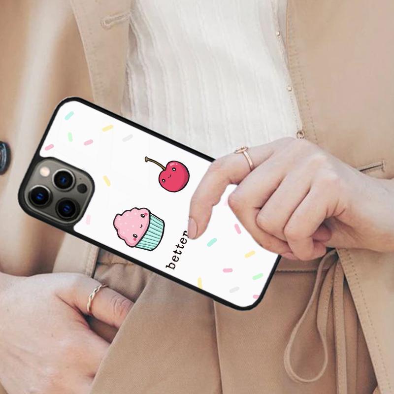 

Милый забавный чехол для телефона с магнитами Еда для APPLE iPhone 17 Air 16 14 13 12 Pro Max 15 Plus Беспроводная зарядка С чехлом MagSafe iPhone 13mini