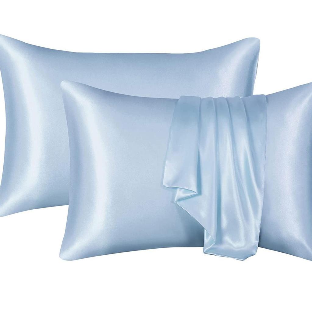 2Pieces Satin Pillowcase Set 50x66cm Optional Color Smooth And Soft Pillow Covers For Hair And Skin Protection