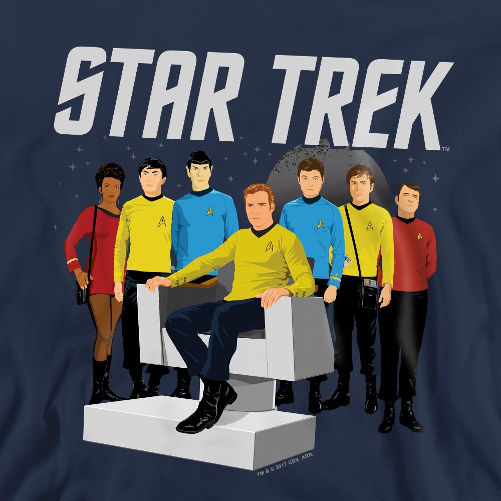 Star Trek Unisex Adult Vector Crew Sweatshirt