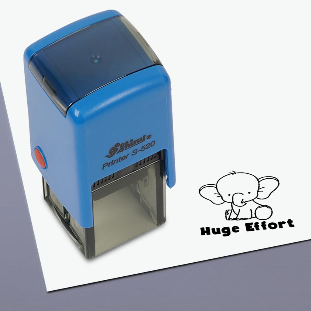 Printtoo Teachers  Stamp  Huge Effort Self,Inking Rubber  Stamp  Motivation Encouragement Review Messages Grading For Homework School Classroom -