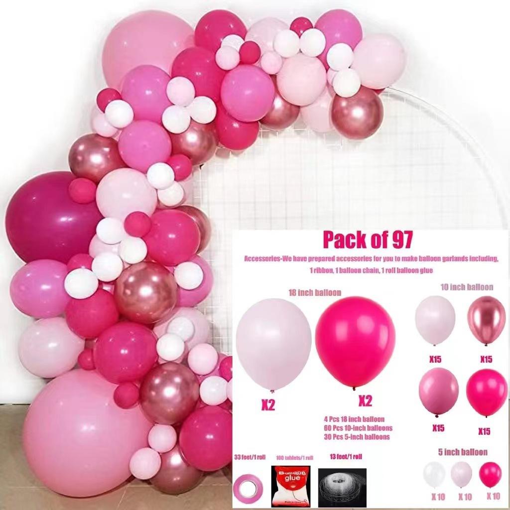 Vintage Balloon Chain Birthday Party Balloon Package Wedding Wedding Arrangement Latex Balloon Chain Set