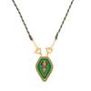 Stylish And Simple Color Rope Love Tarot Pendant Necklace Lucky Bead Chain Gold-Plated Color Retention