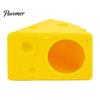 Durable Hamster Burrow Cheese Hideout, Funny Cave House, Small Pet Golden Food Bowl, Cage Accessory for Gerbils, Guinea Pigs Animal Nest