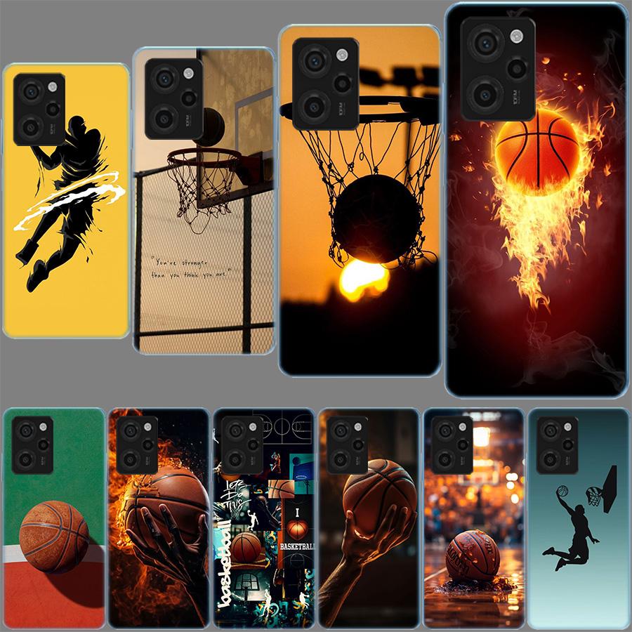 Basketball Cover Phone Case For Xiaomi Poco M8 M7 M6 M4 M3 X7 X6 X4 Pro F7 Ultra M5S Mi 14 14T 15 15T 12T 10T Pro 12S 12 11 Lite