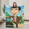 Mr Beans Warme Weiche Decken Reise Plüsch Überwurf Flauschige Außen Flannel Bettdecke Sofa Bettbezug