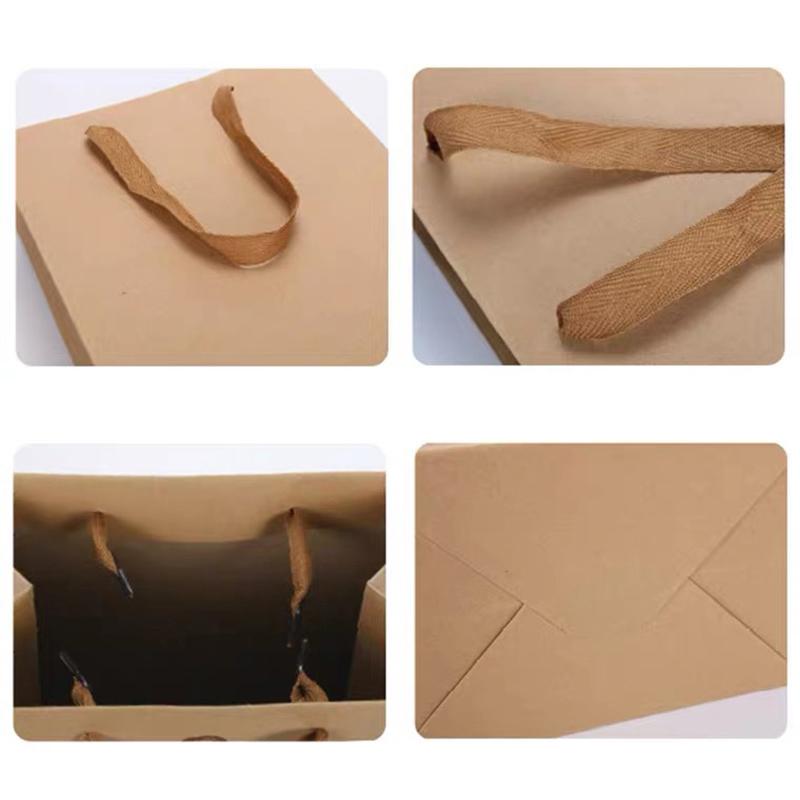 

10Pcsnew Handbag Gift Box Food Cake Candy Box Kraft Paper Box Packaging Wedding Birthday Party Gifts