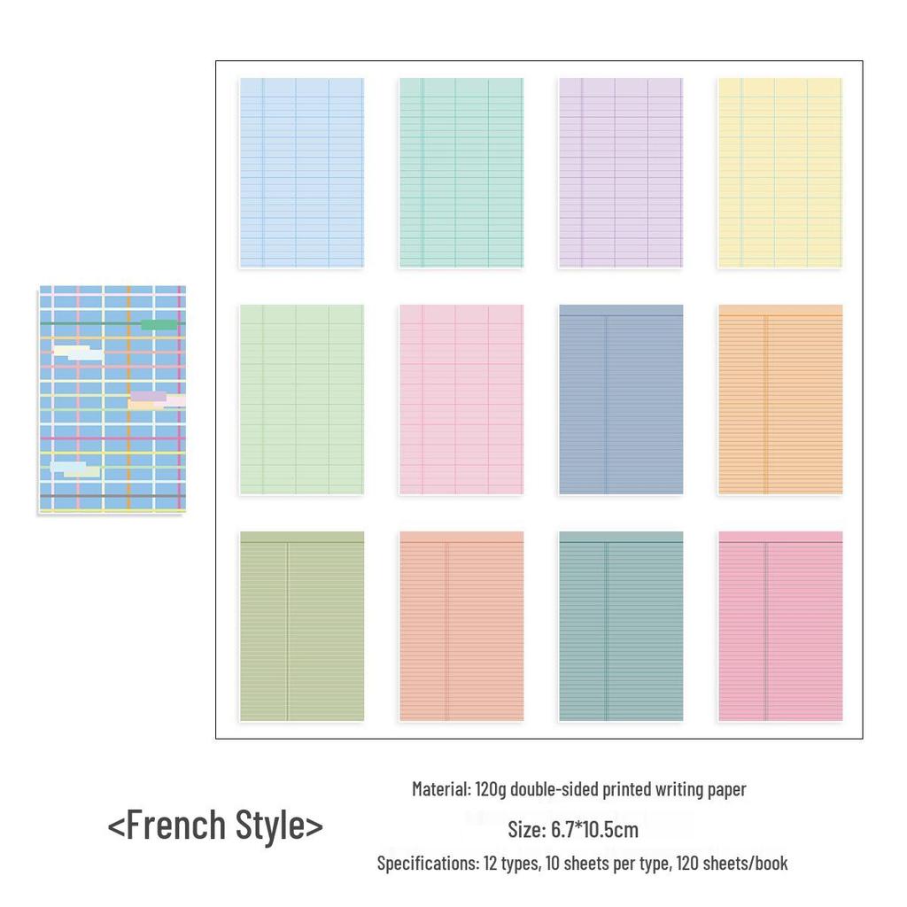 Super Thick Dot Pattern Sticky Notes for Journals - Non-Adhesive Collage Paper, M5 Inner Pages, Book Planner