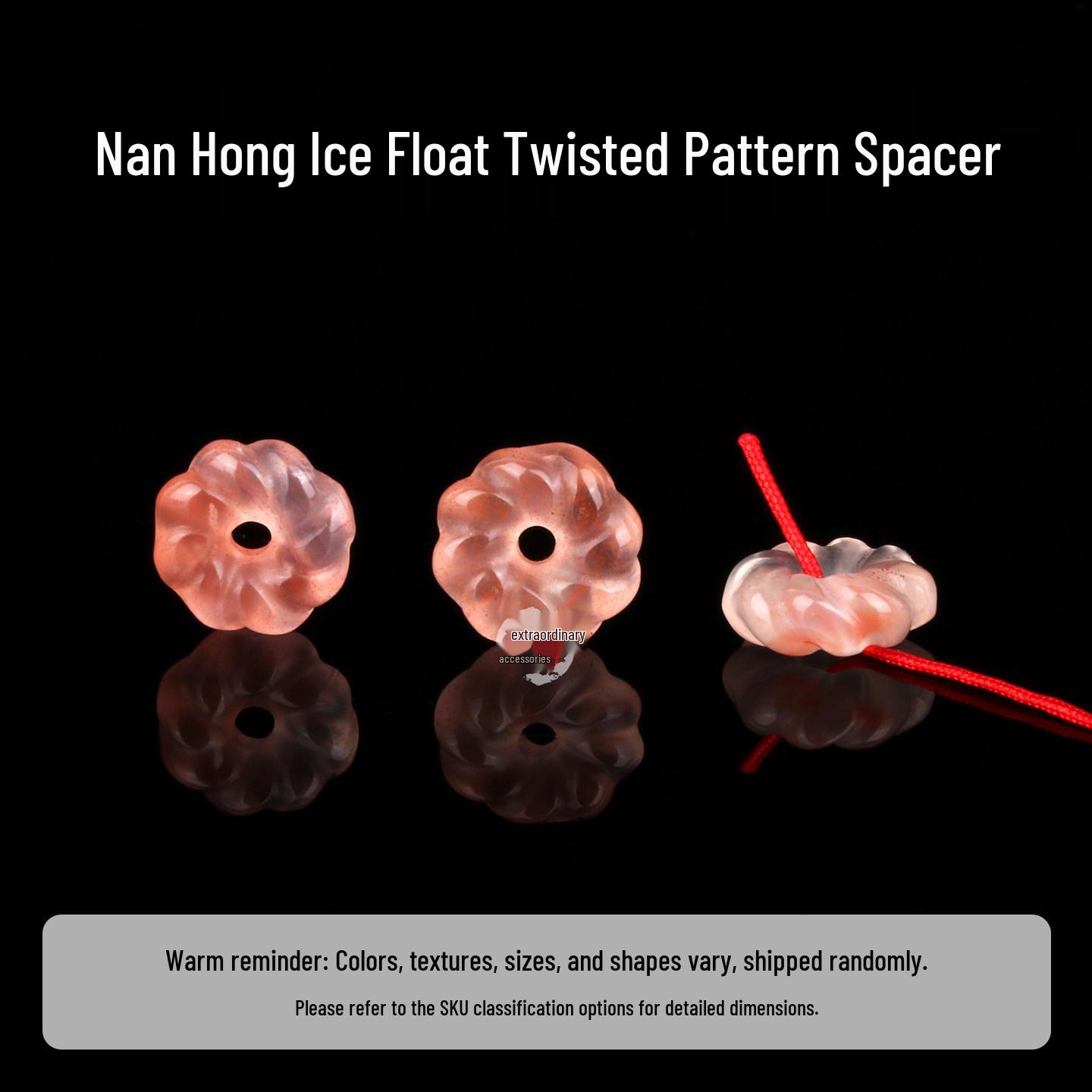 NanHong Agate Ice-Pattern Petal Spacer Beads for DIY Bracelets  Antique Accessories