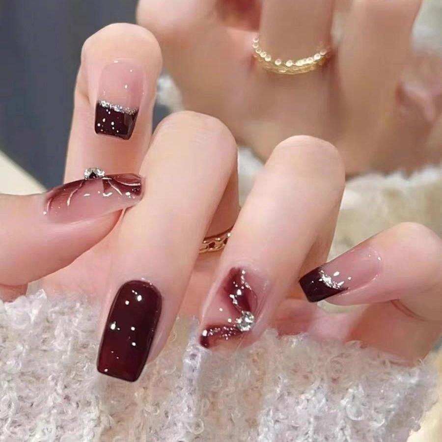Nail Art Womens Wearable Nail Products Detachable Fashionable Wearresistant
