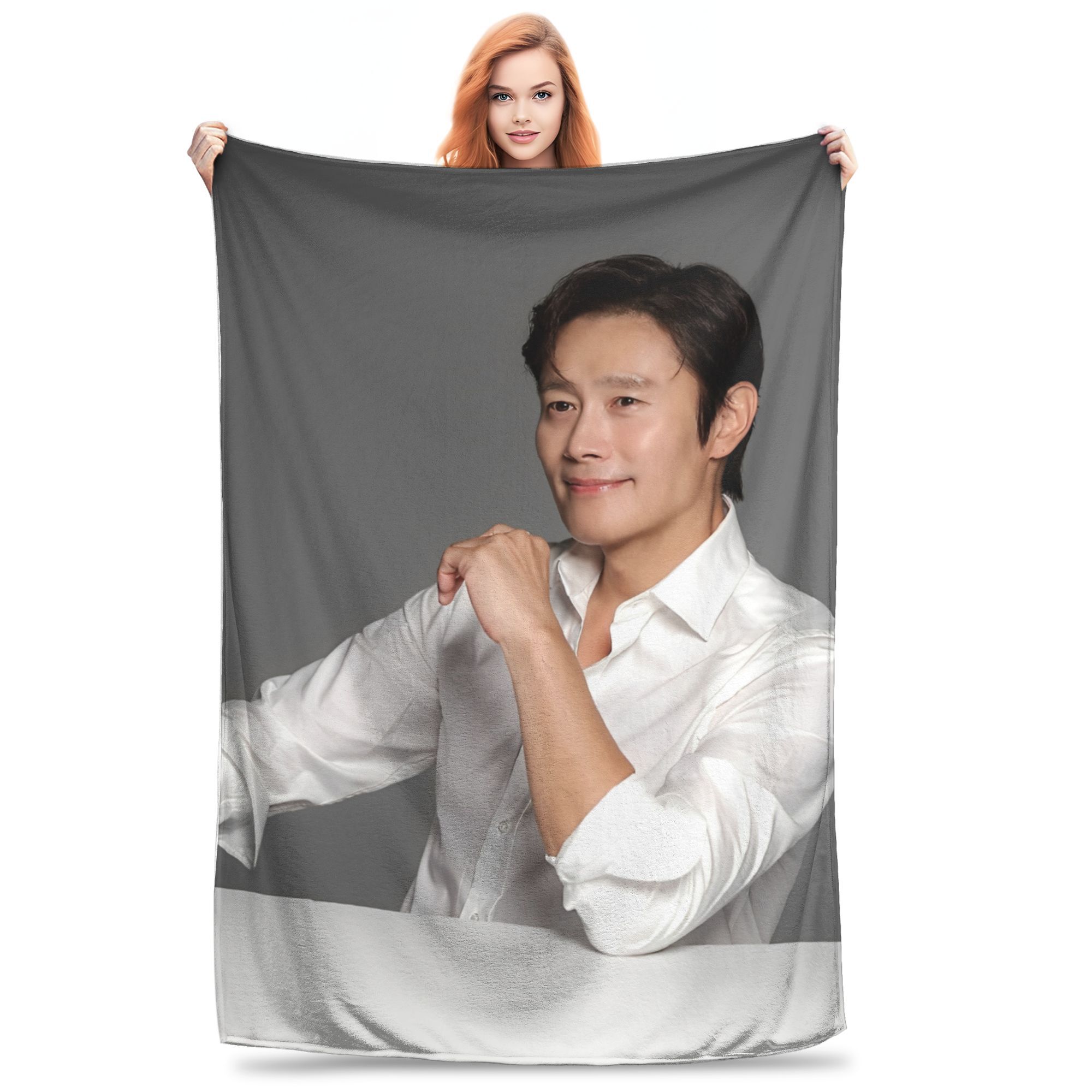

Lee Byung hun actor Merch Blanket Super Soft Fleece Throw Blankets Cozy Quilt 130x150cm