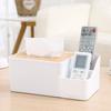 Pratical Home Office Desktop Paper Remote Control Storage Holder Extraction Tissue Box Case with