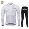 Merida Bike Team 2026 Winter Long Sleeves Cycling Clothing Men's Thermal Fleece Cycling Jersey Set Moutain Road Bike Uniform