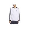 Adidas Originals Klassisches Langarm-Streifenshirt Herren Tops Weiß KE5825