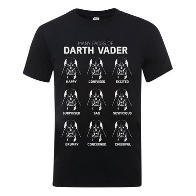 Baumwoll-T-Shirt mit vielen Gesichtern von Darth Vader für Jungen