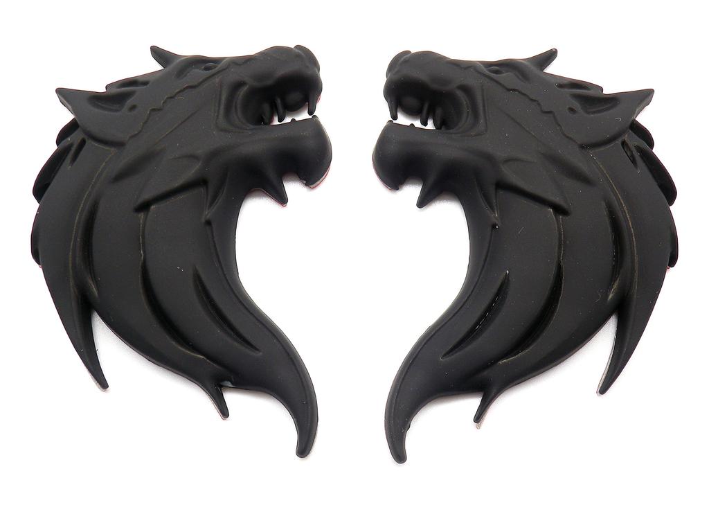 3D 3D Sticker Wolf Wolf Emblem Metal Left and Right Easy to Apply Double