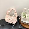 Fresh and Sweet Handbag Bag Women's New Fashion Flower Nylon Shoulder Bag Fashion Underarm Bag