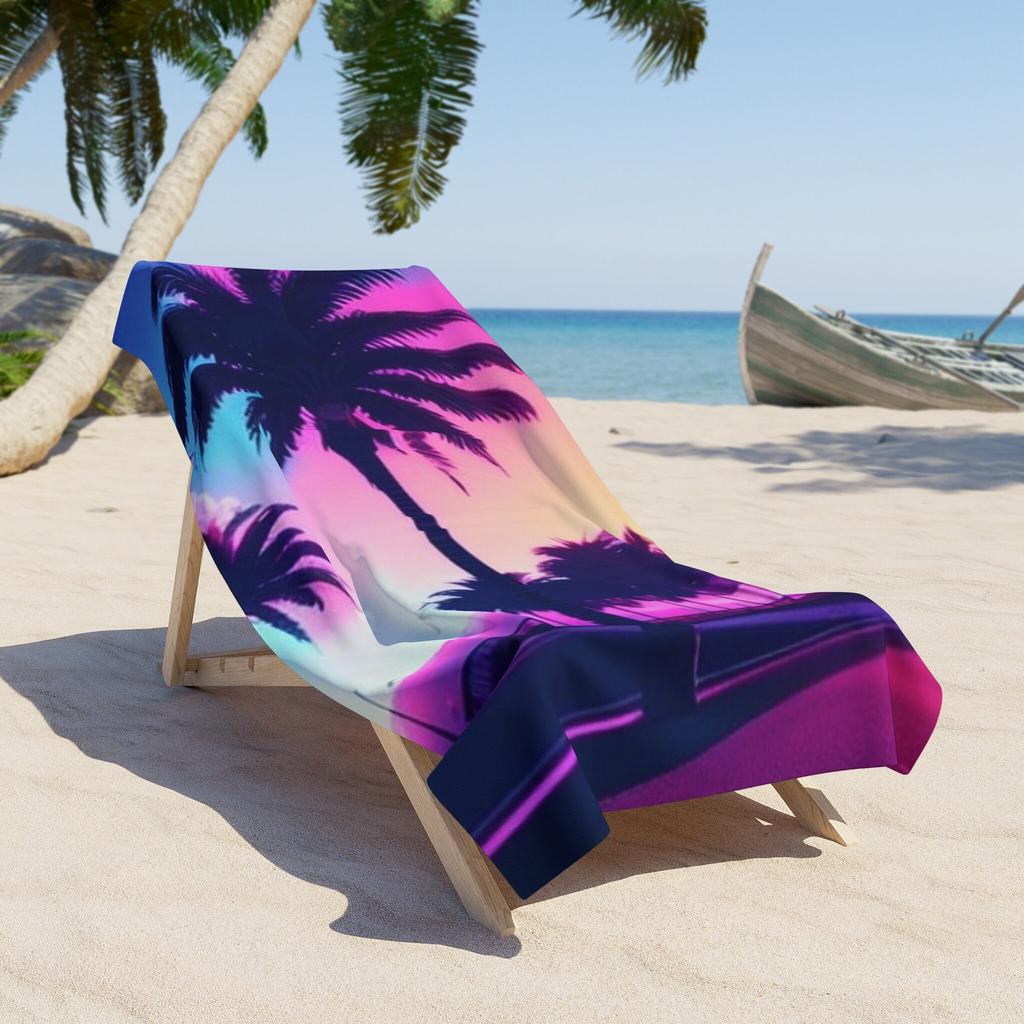 Microfiber Travel Beach Towel Tropical Palm Tree Printed Towels Oversized Absorbent Quick Dry Sand Free for Beach Camping Photo