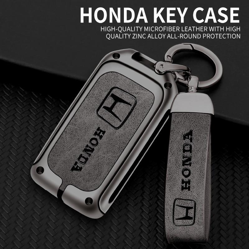 Zinc Alloy Car Key Case Cover Shell Holder Protector Accessories For Honda CRV CR-V Fit Civic Accord HR-V HRV City Odyssey XR-V VZ9