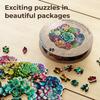 CRAFTHUB Wooden Jigsaw Puzzle - Mandala Succulents - Wooden Puzzle for Adults and Kids - Unique Tree Shape, Family Game, Adult Birthday Gift for