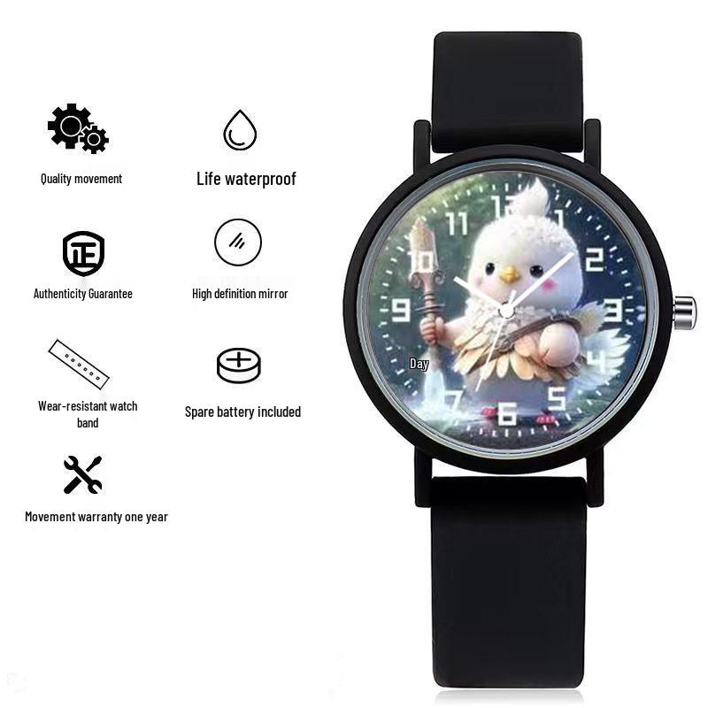 Twelve Zodiac Quartz Watch: Trendy and Minimalist Design for Women, Children, and Students
