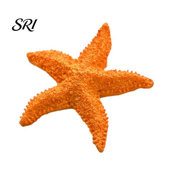 Party Decoration Supplies Starfish Figurine Resin Aquarium Realistic Artificial Waterproof Ornaments Ornament for Fish Tank Home Nautical Decor