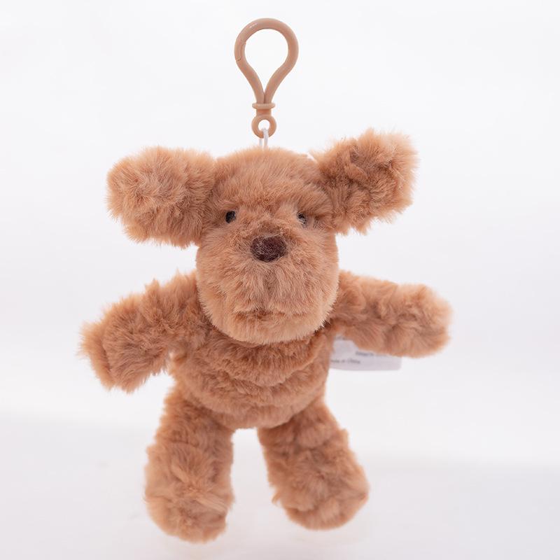 West Highland White Terrier Plush Toy Keychain: Children's Backpack Pendant & Dog Figure Decoration