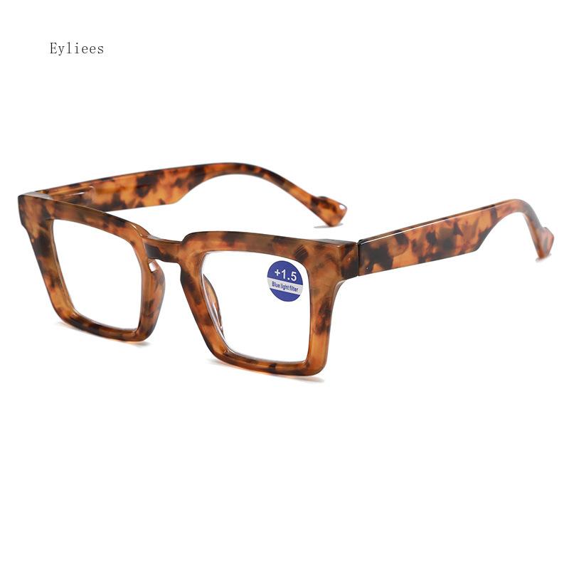 Women Fashion Style Reading Glasses Men Retro Anti Blue Light Compupter Glasses New HD Large Frame Far Sighted Eyewear Diopter