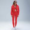 New short jacket ALOSCO yoga three-piece yoga fitness suit quick-drying fitness sportswear running suit
