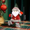 Navidad  Christmas Decoration Plaid Christmas Pendant Christmas Tree Pendant Bead Leg Pendant  Xmas Tree Decor Figurine Ornament