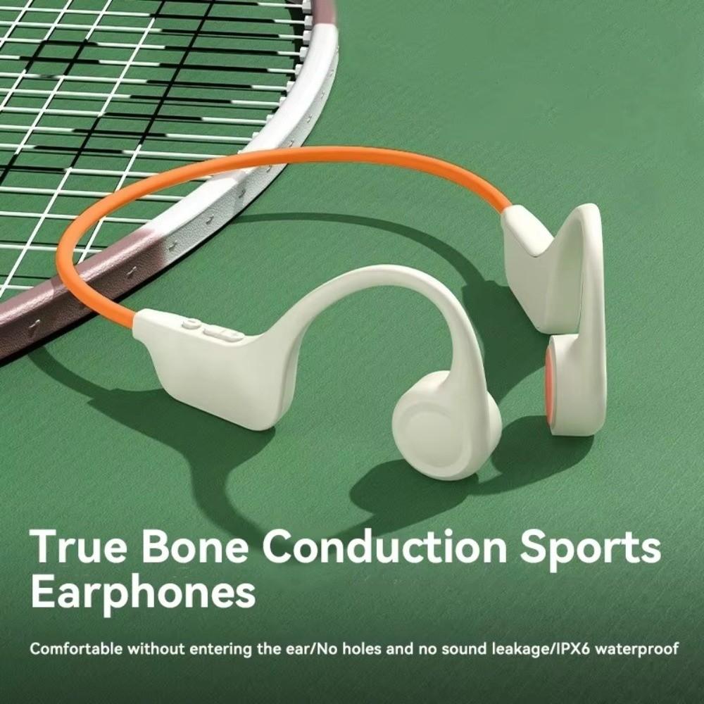 IPX8 Waterproof Bone Conduction Headphones With Microphone Sports Headset Outdoor Activities