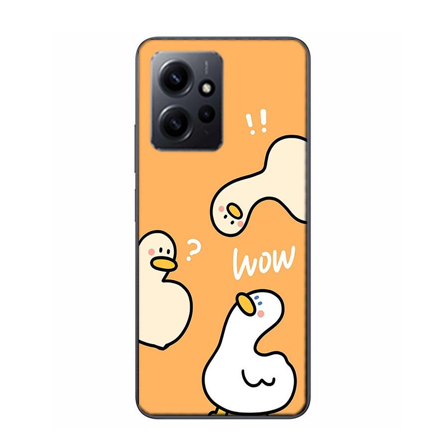 Cute Cartoon Duck Phone Case For Redmi 12 13C 12C 15C 9 10 10C Note 13 Pro Plus 14 15 Pro 9T 9C 9A TPU Soft Cover Clear Cell Cas