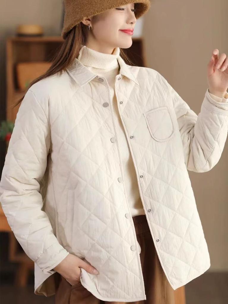 Johnature Однобортне однобортне пальто з довгими рукавами і довгими рукавами, жіноче однотонне одноколірне пальто з відкладним коміром