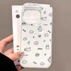 Painted Phone Case for iPhone 12 13 15 16 iPhone 16 12 13 14 15 Pro  14 15 16 Pro Max Coverage Shockproof Anti-Fingerprint Fresh Style Protective Case