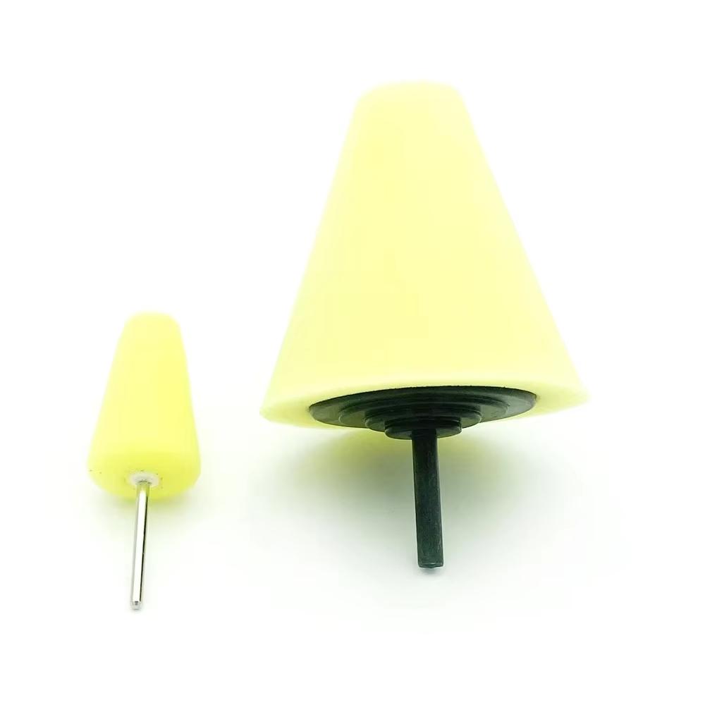 Auto Wheel Polishing Sponge Used for Electric Drill 3inch/ 4inch Burnishing Ball Polishing Cone Car Hub Buffing Sponge