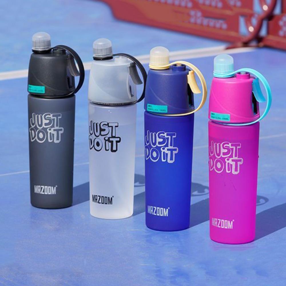 Mist Spray Summer Spray Water Cup 600ml Sports Plastic Bottle Sports Kettle Cycling