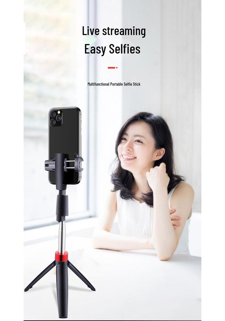 Y11 Mobile Bluetooth Selfie Stick Tripod: Portable, Retractable, Foldable, Rotating Stand for Outdoor Live Broadcasts
