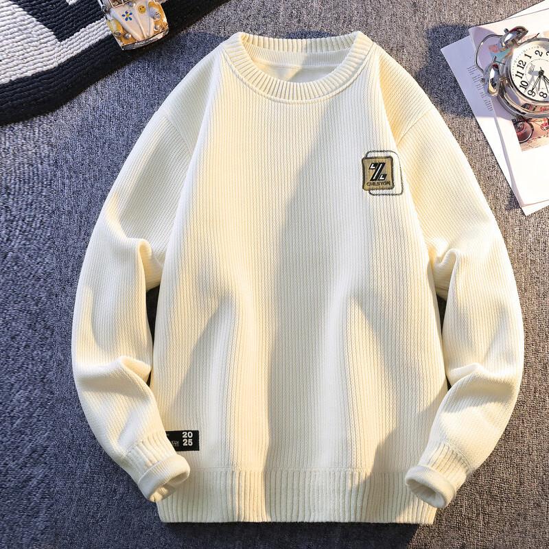 Men's Fleece Lined Thickened Pullover Sweatshirt