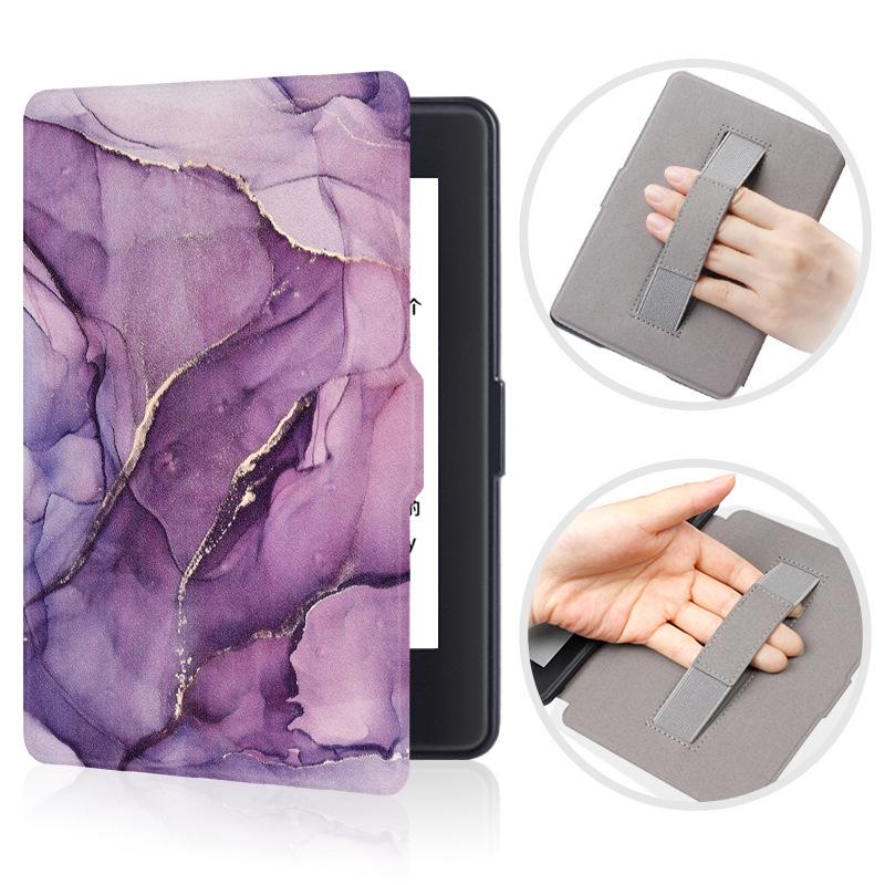 Handheld Protective Case for Kindle Paperwhite 3/2 – Slim Painted Shell with Hand Holder