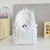 School bag schoolbag ins style versatile high value polka dot Korean girl light first big travel backpack