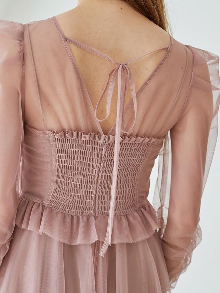 Mehrlagiges Tüllkleid SWFO255040PBEG1