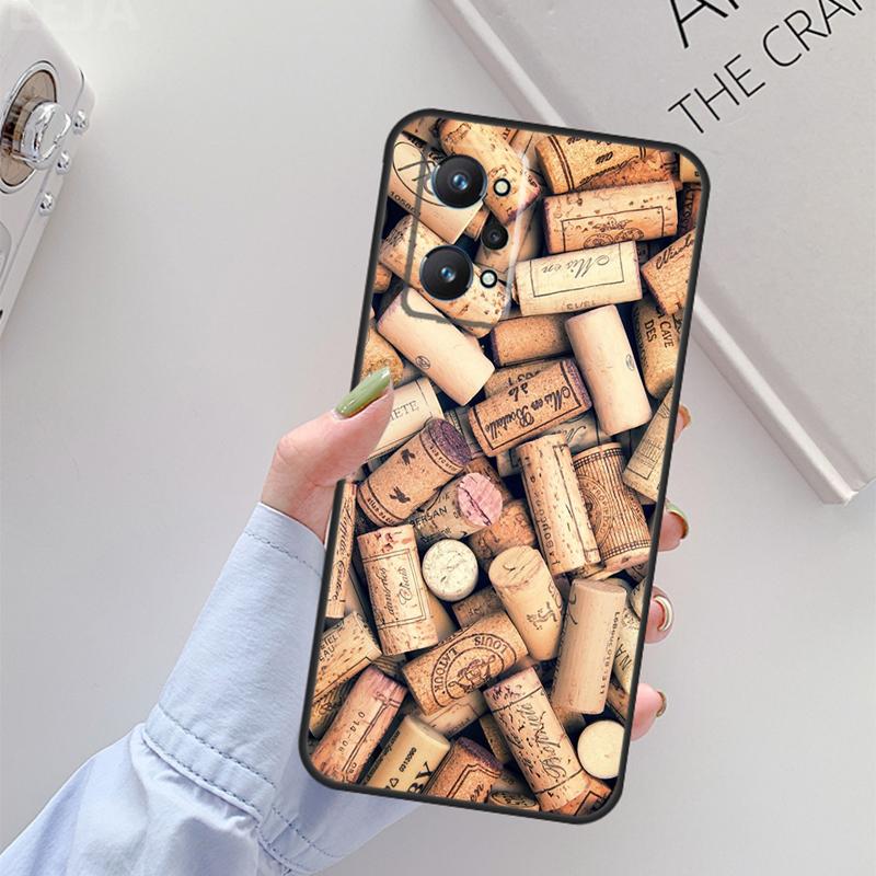 

Wine Corks Textures For Realme GT 7 Pro GT 6T 6 5 C67 C61 C55 C53 C51 C21Y C25S C75 10 11 12 13 14 Pro Plus Case Realme 11