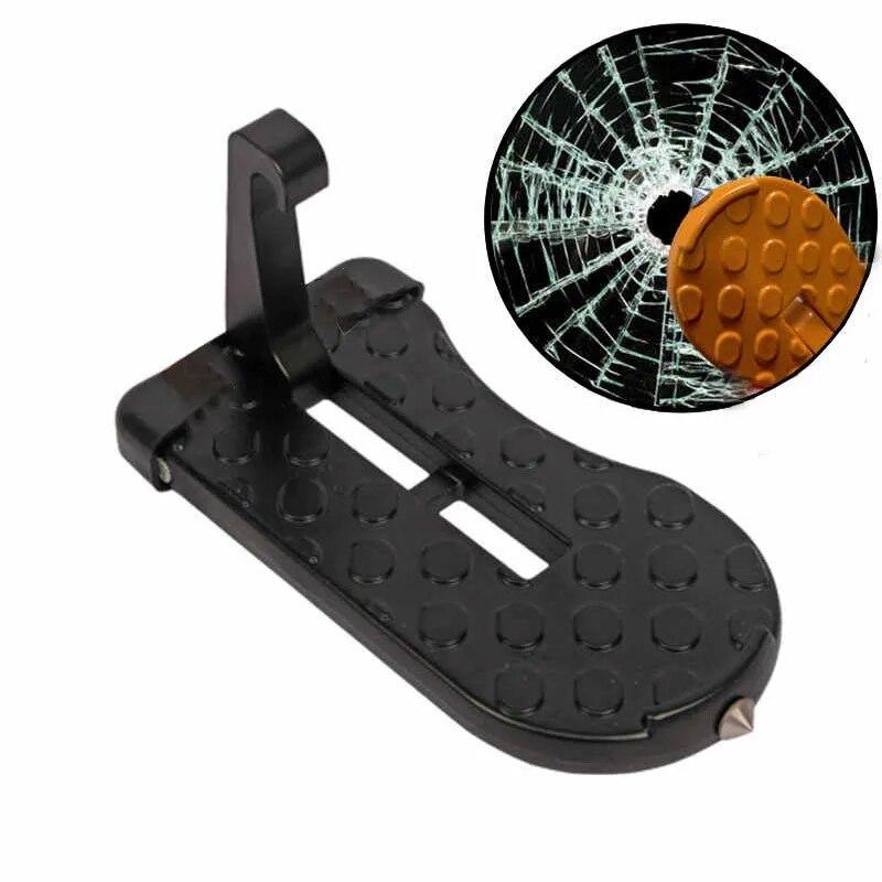 Multifunction Foldable Car Roof Rack Step Fit Auto Door Steel Universal Latch Hook Foot Pedal Safety Accessories For Highlander