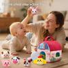Baby Toys 6-12 Months, Barn Toys with Stuffed Farm Animals for Toddlers 1-3 Baby Plush Beehive wtih Rattles Squeaker Mirror