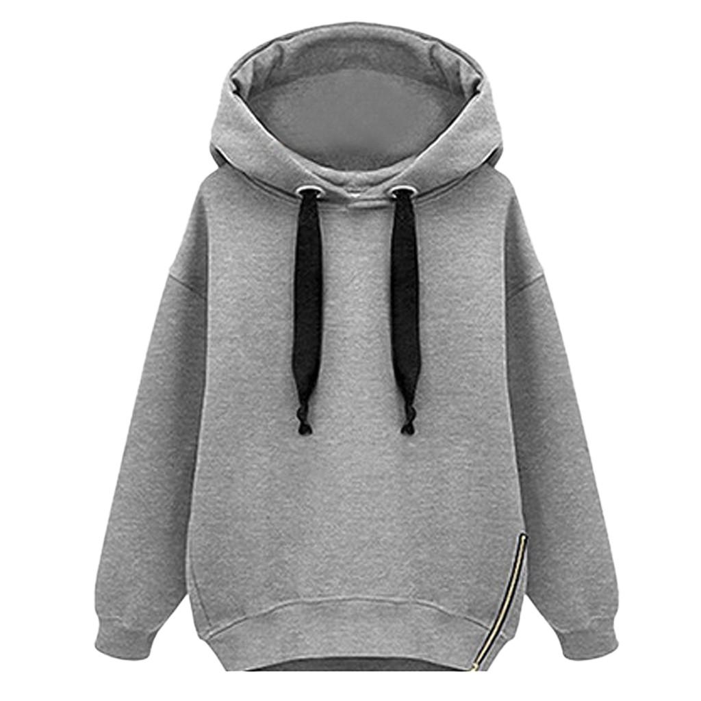 Europe and the United States loose long-sleeved hooded thick long Sweatshirt